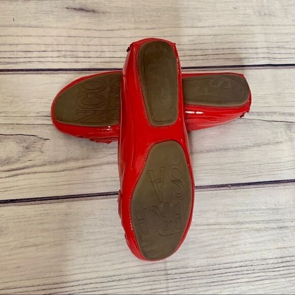 Franco Sarto Red Leather Upper Loafers Size 5 1/2 - Picture 5 of 8